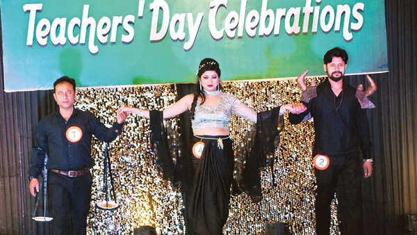 Teachers during ramp walk