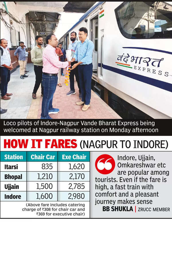 Cost & comfort: Indore-Nagpur Vande evokes mixed response