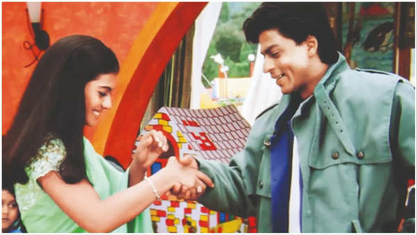 Kajol and Shah Rukh Khan in Kuch Kuch Hota Hai