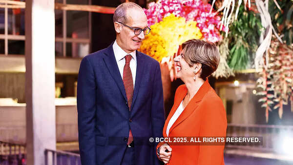 <p>"We can pretend that we are meeting for the first time," Swiss Ambassador Ralf Heckner joked while posing for pics with his wife Ilaria<br></p> "We can pretend that we are meeting for the first time," Swiss Ambassador Ralf Heckner joked while posing for pics with his wife Ilaria