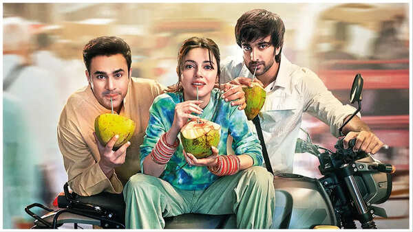 Divya with Meezaan Jafri and Pearl V Puri in a still from ‘Yaariyan 2’