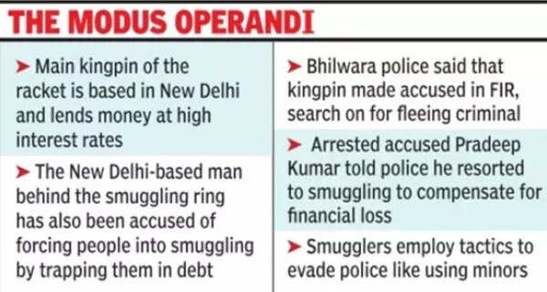 businessman held with poppy husk