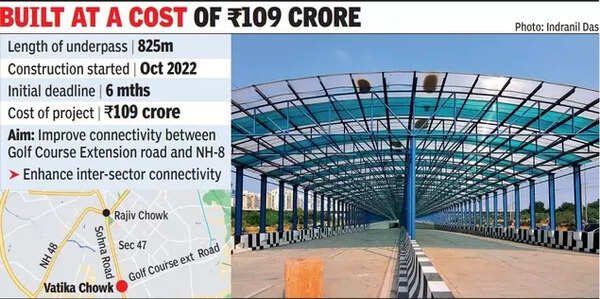 Vatika Chowk: Wait Ends, November 3 Launch For Vatika Chowk Underpass ...