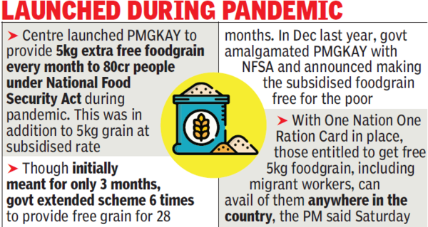 Prime Minister Modi Extends Free Ration Scheme for 5 More Years_60.1