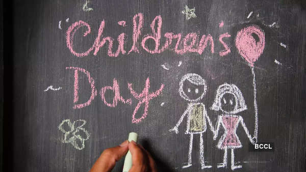 Children's Day drawing step by step l Happy children's day poster  making ideas