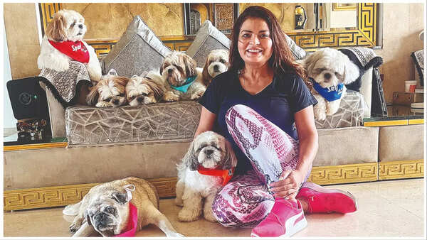 Sheeba Akashdeep with her pets