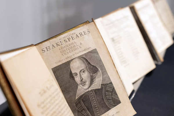 FILE PHOTO: Shakespeare's First Folio on display at Christies in London