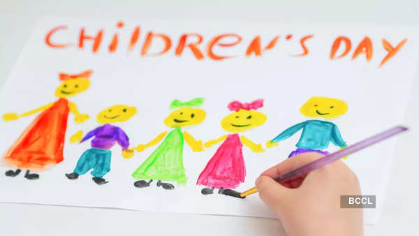 Drawing: Words HAPPY TEACHERS DAY, Teacher and Happy Children. Stock  Illustration - Illustration of kindergarten, girl: 103257369