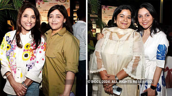 (L) Perna Bagga and Almas Farooq (R) Swati Mohan and Puja Garg