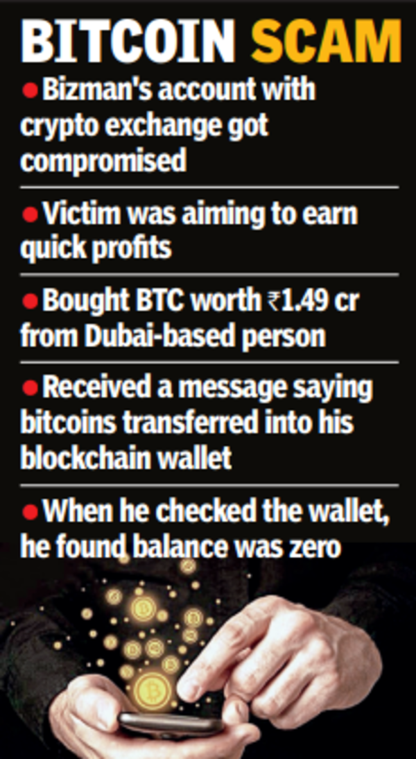 City bizman loses Rs 1.5cr to crypto fraud