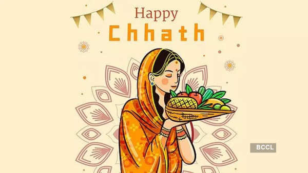 Free Vector | Indian women for happy chhath puja with background and sun