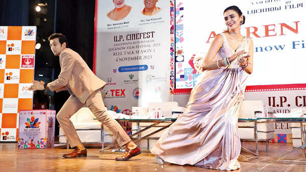 Pratik Gandhi and Meenakshi Dixit