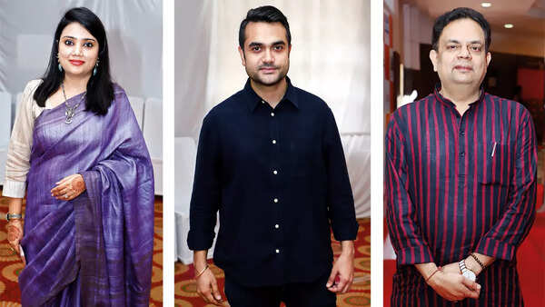 (L) Saahiba (C) Varun Rastogi (R) Yatindra Mishra