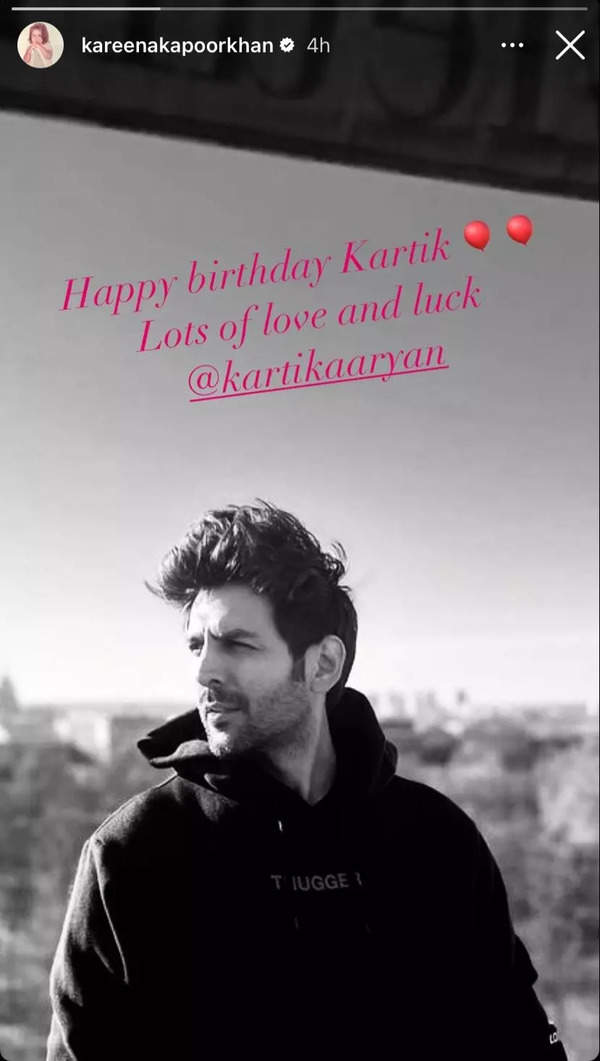 Kareena Kapoor Khan Pens A Sweet Birthday Note For Kartik Aaryan On His ...