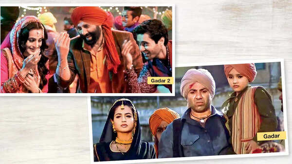 Stills from Sunny Deol-starrers Gadar and Gadar 2