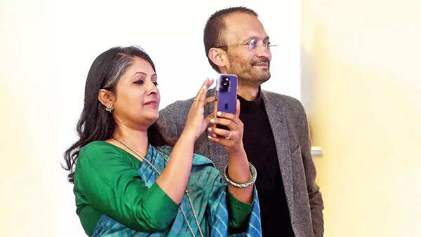 India hosts Sheela Lunkad and Rajeev Lunkad, founder and director of Direct Create