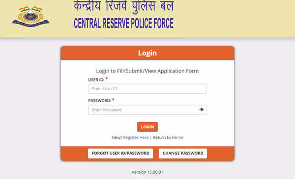 CRPF Admit Card for ASI Steno, HCM Skill Test released