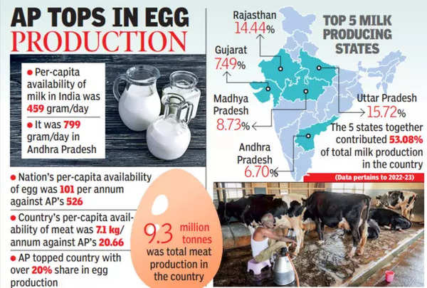 milk production in Andhra Pradesh