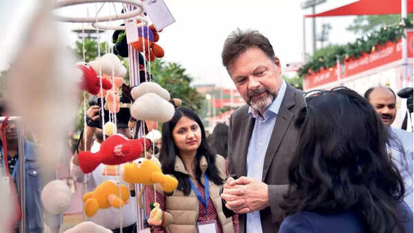 German Ambassador Philipp Ackermann inaugurated the market