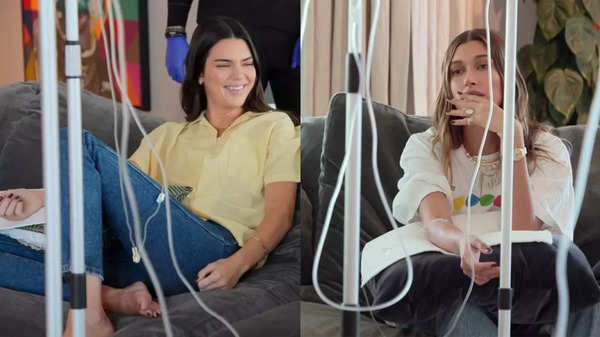 Kendall Jenner y Hailey Bieber fueron vistas recibiendo un goteo intravenoso juntas en un episodio de Keeping Up with the Kardashians.