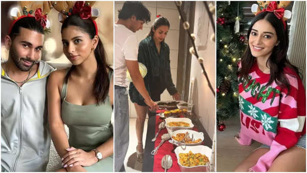 Malaika Arora celebrates Christmas with Arjun Kapoor and Arhaan; Suhana Khan joins Ananya Panday’s luncheon | Hindi Movie News – Times of India