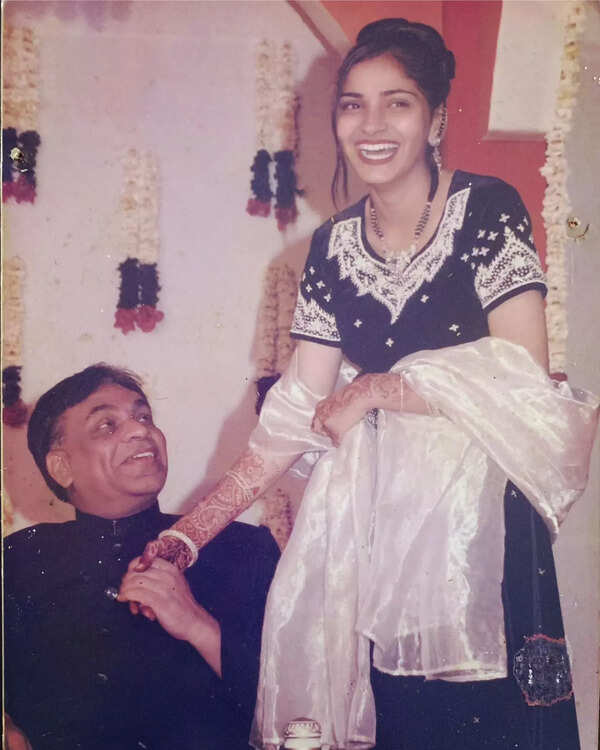Shruthi Pathak with her dad