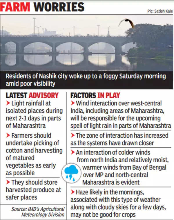 Latest IMD forecast indicates light rainfall in Pune till January 10