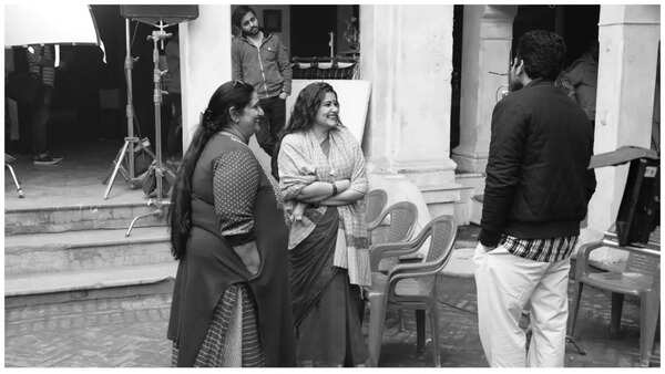Seema Pahwa on the sets of ‘Ramprasad Ki Tehrvi’