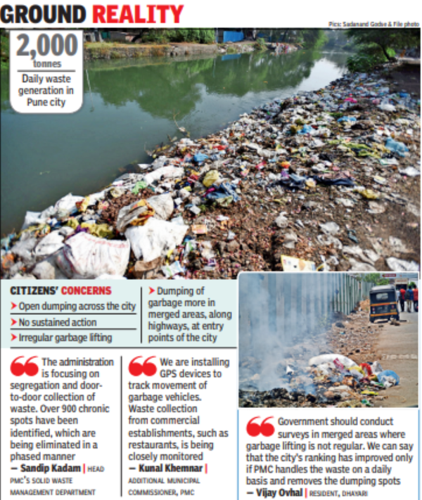 Trash piles speak volumes about PMC's 5-star rating | Pune News - Times ...