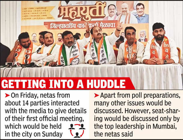 Mahayuti Netas, Cadre For United Brainstorm Session | Nagpur News – Times of India