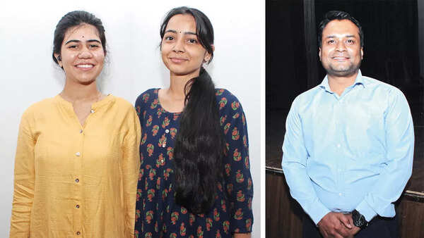(L) Ritambhara and Shruti (R) Abhishek Sharma