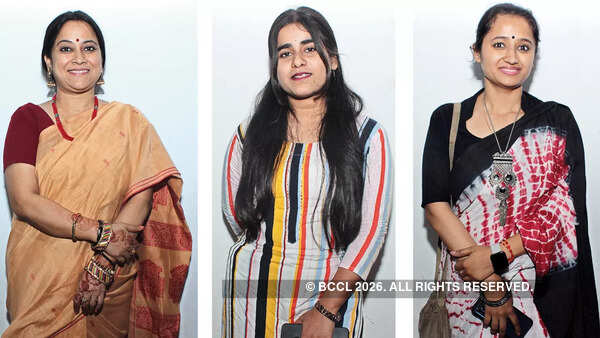 (L) Dr Ruchi Khare (C) Prakriti Srivastava (R) Sumedha Gupta