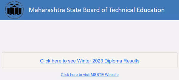 MSBTE Winter Diploma Result Announced