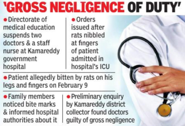 2 docs, 1 nurse suspended after rat bites patient in govt hosp ICU
