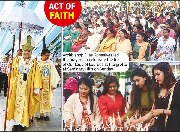 Grand Feast of Our Lady of Lourdes in Nagpur – Celebrations and Pilgrims | Nagpur News – Times of India