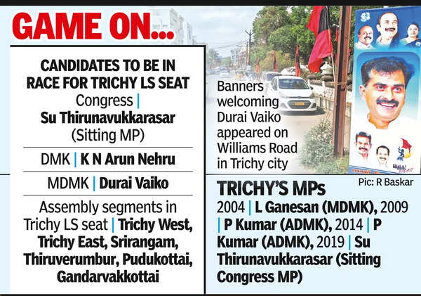 MDMK demands Trichy LS seat for Durai Vaiko