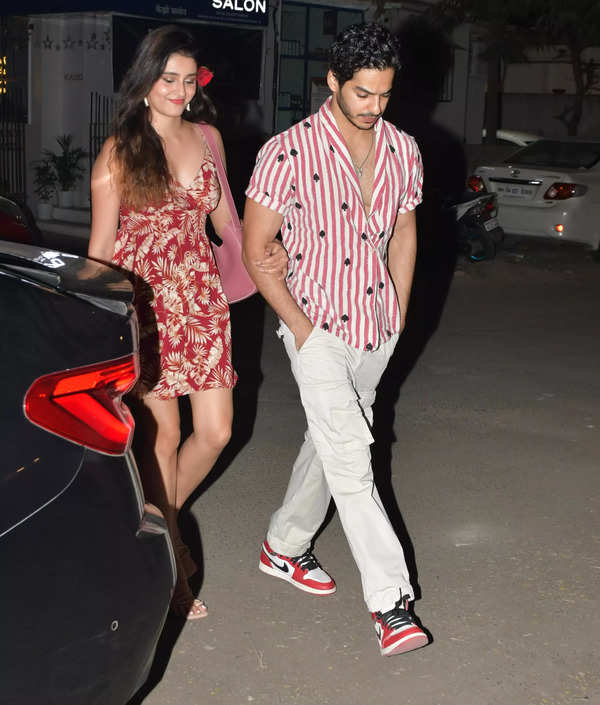 Ishaan Khatter and Chandni Bainz snapped holding arms as they step out for a dinner date on Valentine’s Day – See images |