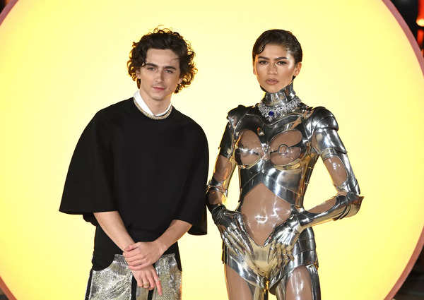 Zendaya at Dune Two Premiere: Zendaya's robot couture at Dune Part Two ...