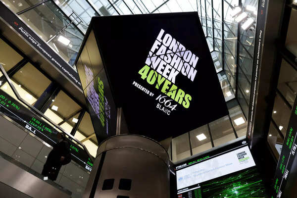London Stock Exchange and London Fashion Week market opening ceremony in London