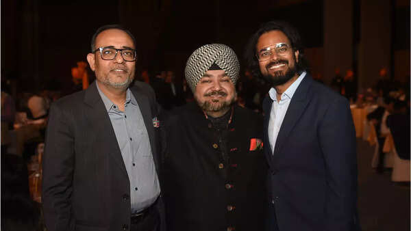 Rohit Kansal, Additional Secretary, Ministry of Textiles, JJ Valaya and Rahul Mishra (l to r)