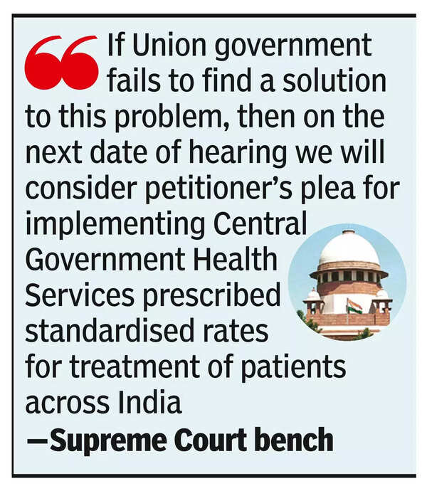 Supreme Court urges Centre to take call on standard hospital charges or face implementation of