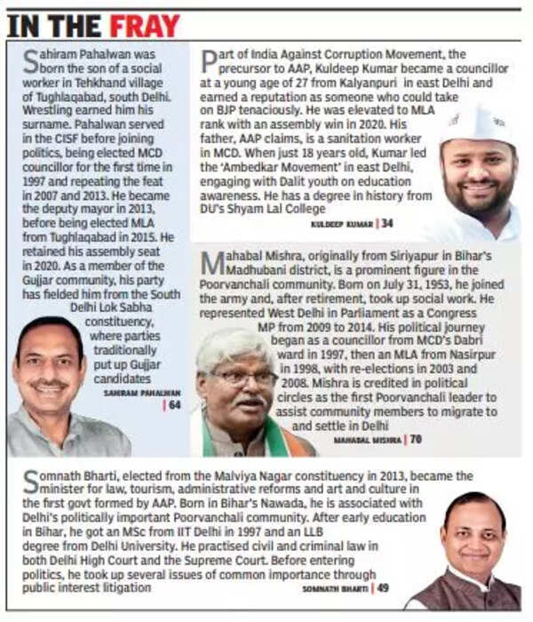 AAP fields three MLAs, one exMP for Delhi Lok Sabha seats Delhi News