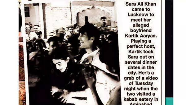 Sara Ali Khan and Kaartik Aaryan were mobbed by eager fans at a restaurant in Aminabad where the two had gone for dinner in 2019