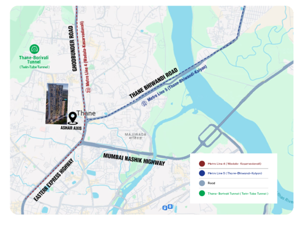 ASHAR AXIS: Where Connectivity meets Hillside vistas at Thane West ...