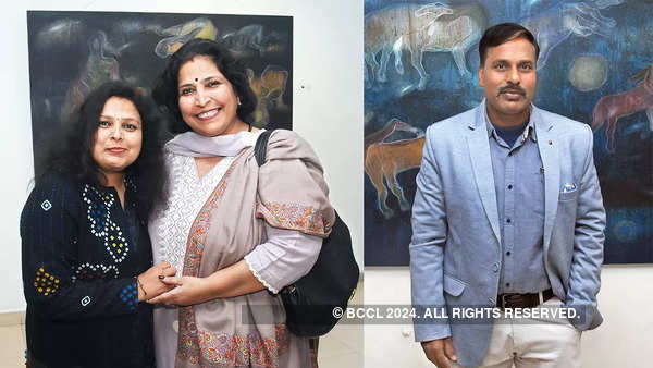 (L) Mansi Didwania and Vinita Yadav (R) Pankaj Sharma