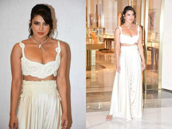 Priyanka Chopra Looks Heavenly in Gown With a Plunging Neckline