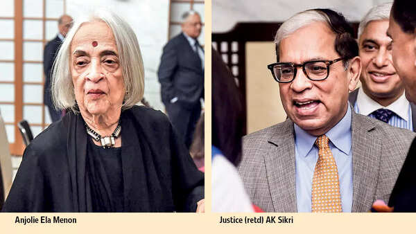 Anjolie Ela Menon and Justice (retd) AK Sikri