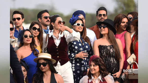 Guests at the polo match