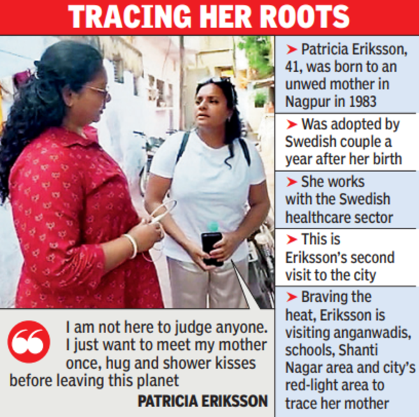 Swedish woman in Nagpur in search of her biological mom