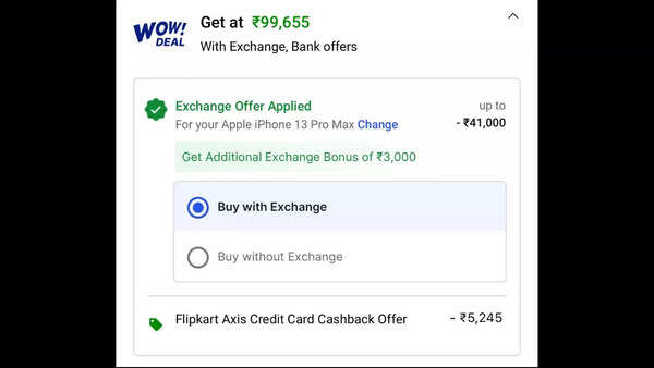 iPhone 15 Pro Max Flipkart Price Breakup